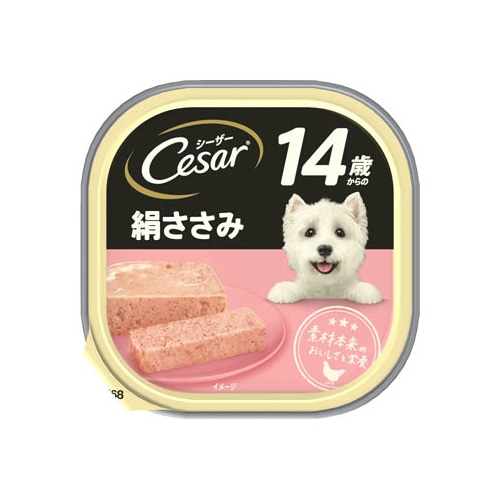 マースジャパン シーザー トレイ 14歳からの 絹ささみ (100g) ドッグフード ウェット