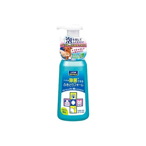 ライオン ペットキレイ 除菌できるふきとりフォーム 本体 (250mL)