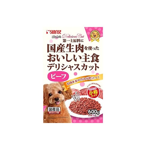 マルカン　サンライズ　ゴン太のデリシャスカット　ビーフ　小粒タイプ　(600g)　ドッグフード