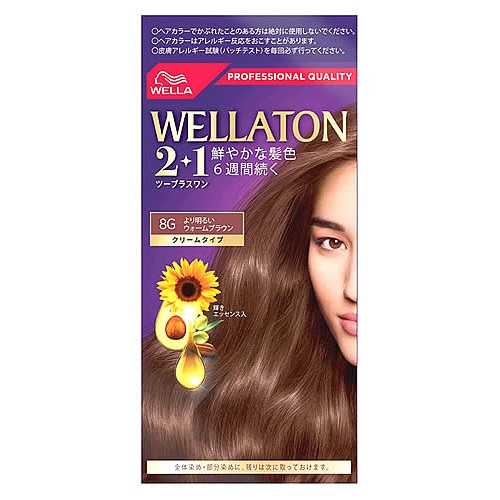 ウエラ ウエラトーン ツープラスワン 2+1 クリームタイプ 8G より明るいウォームブラウン (1セット) 白髪染め　【医薬部外品】