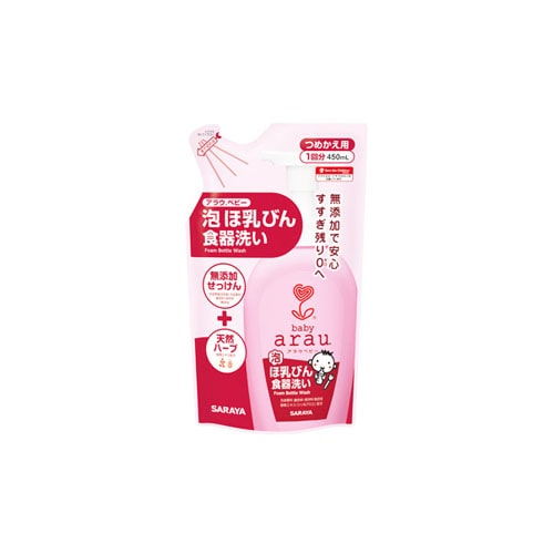 サラヤ　arau.　アラウ　ベビー　泡ほ乳びん食器洗い　つめかえ用　(450mL)　詰め替え用
