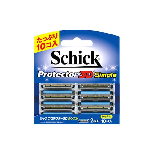 シック プロテクター 3D シンプル 替刃 (10個) カミソリ替え刃