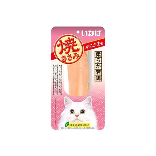 いなばペットフード　焼ささみ　かにかま味　(1本)　キャットフード