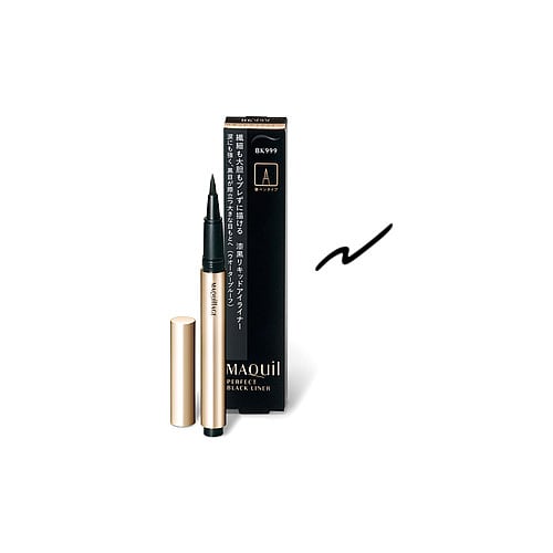 資生堂　マキアージュ　パーフェクトブラックライナー　BK999　濃密ブラック　(0.4mL)　リキッドアイライナー