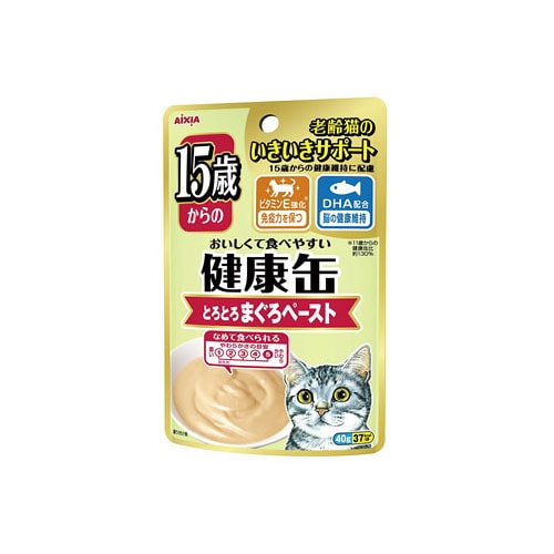 アイシア　15歳からの健康缶　パウチ　とろとろまぐろペースト　(40g)　健康缶　キャットフード