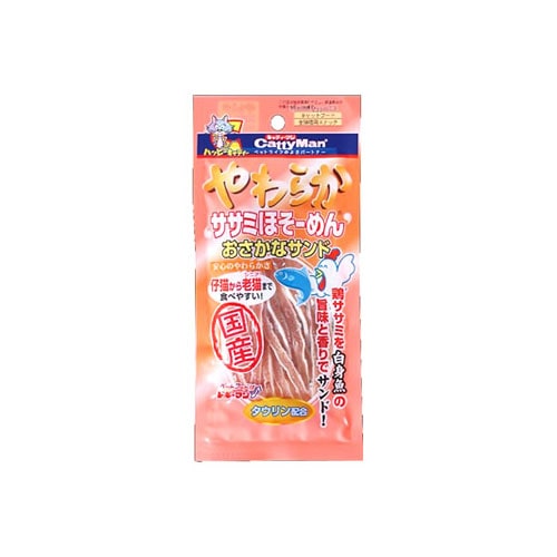 ドギーマン キャティーマン やわらかササミほそーめん おさかなサンド (25g) キャットフード 全猫種用スナック
