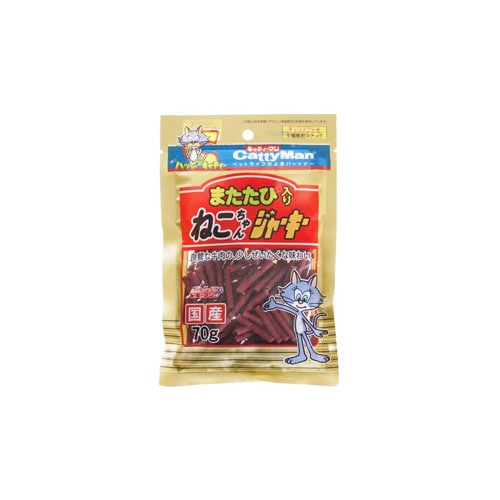 ドギーマン　キャティーマン　またたび入りねこちゃんジャーキー　(70g)　キャットフード　全猫種用スナック　ジャーキー