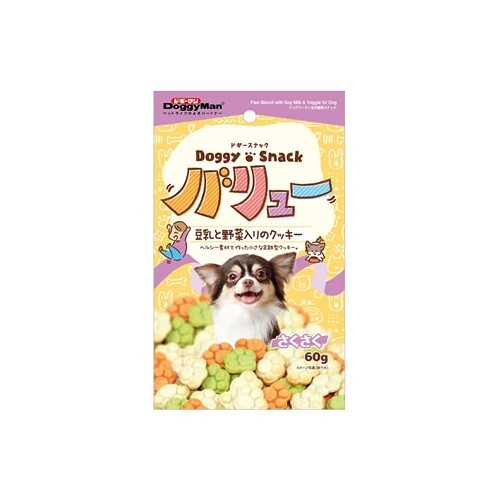 ドギーマン ドギースナック バリュー 豆乳と野菜入りのクッキー (60g) ドッグフード スナック