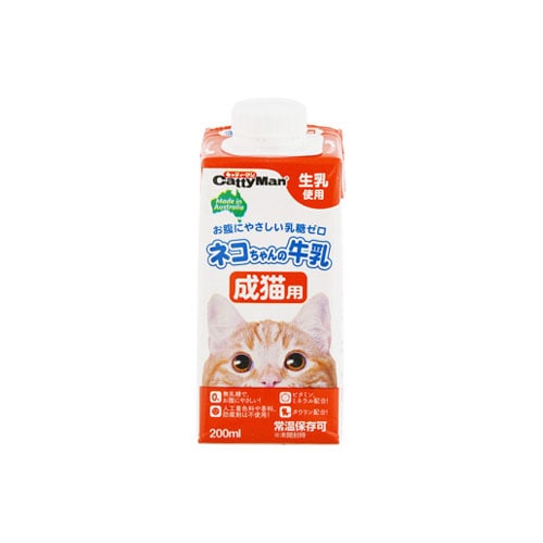 ドギーマン キャティーマン ネコちゃんの牛乳 成猫用 (200mL) キャットフード 猫用ミルク