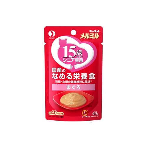 ペットライン キャネット メルミル 15歳から まぐろ (40g) キャットフード