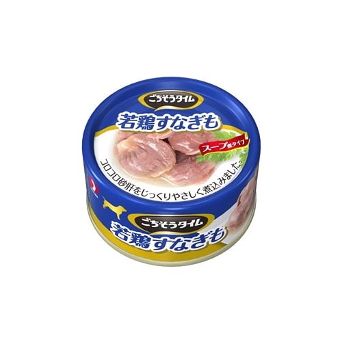 ペットライン ドッグビット ごちそうタイム 缶 若鶏すなぎも (80g) ドッグフード