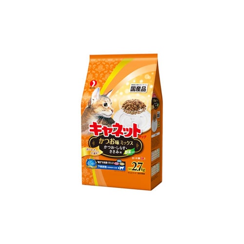 ペットライン　キャネットチップ　かつお味ミックス　(2.7kg)　キャットフード