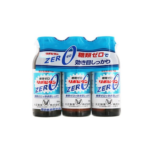 大正製薬 リポビタンZERO (100mL×3本) リポビタンゼロ 糖類ゼロ リポビタン 【指定医薬部外品】