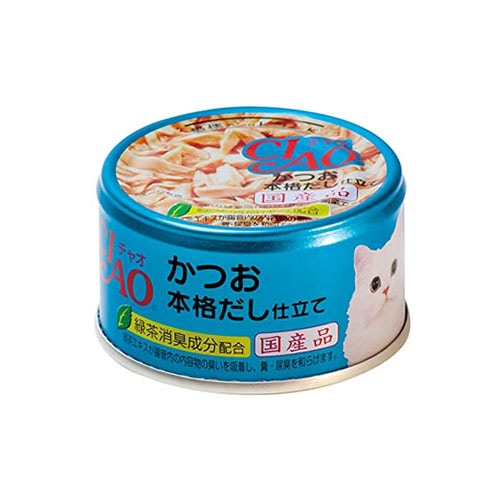 いなばペットフード CIAO チャオ ホワイティ かつお 本格だし仕立て (85g) キャットフード 猫缶