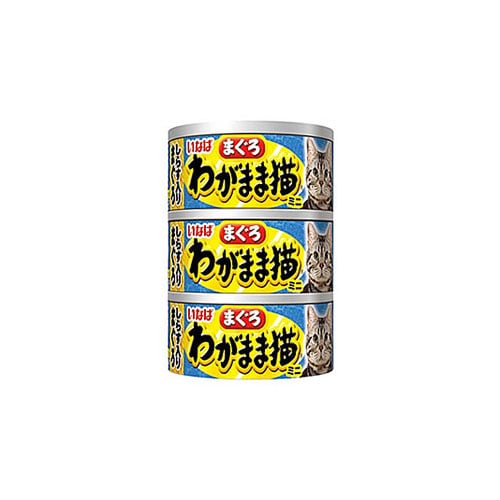 いなばペットフード わがまま猫 まぐろ ミニ しらす入りまぐろ (60g×3缶) キャットフード 猫缶
