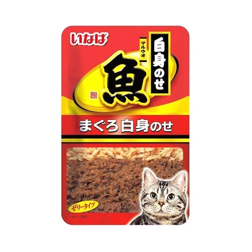 いなばペットフード マルウオ 白身のせパウチ まぐろ白身のせ (40g) キャットフード ウェット