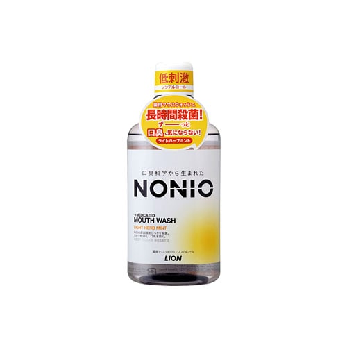 ライオン NONIO ノニオ マウスウォッシュ ノンアルコール ライトハーブミント (600mL) 薬用マウスウォッシュ 洗口液 【医薬部外品】