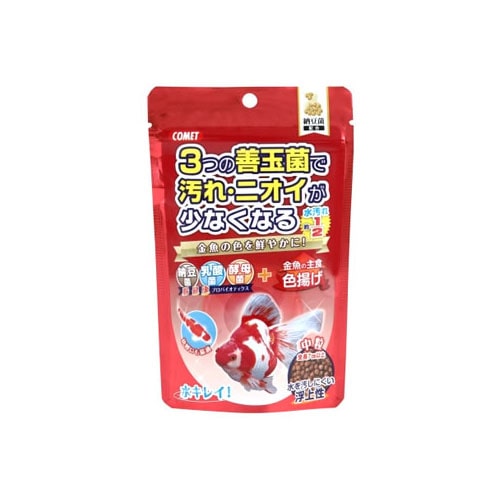 イトスイ　コメット　金魚の主食　納豆菌配合　色揚げ　中粒　(90g)　金魚　エサ