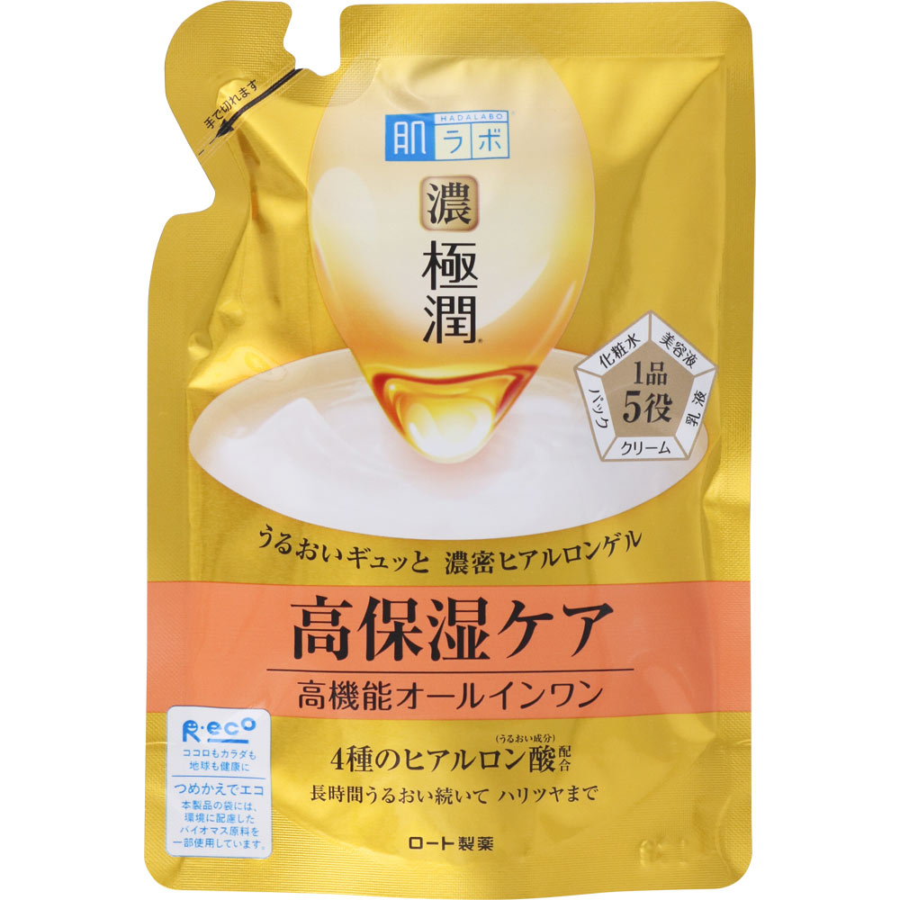 ロート製薬 肌ラボ 極潤 パーフェクトゲル つめかえ用 (80g) 詰め替え用 オールインワン ジェル