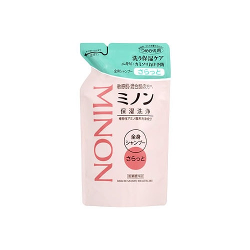 第一三共ヘルスケア ミノン 薬用 全身シャンプー さらっとタイプ つめかえ用 (380mL) 詰め替え用 【医薬部外品】