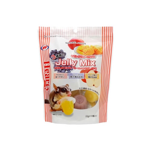 ナチュラルペットフーズ　ハーティー　3種類のモモンガゼリーミックス　(22g×10個)　モモンガ　エサ　おやつ