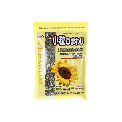 ナチュラルペットフーズ　プレミアム　小粒ひまわり　(420g)　インコ　ハムスター　エサ