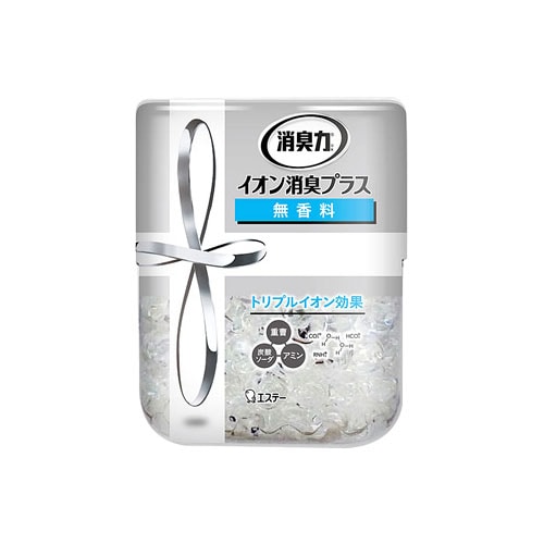 エステー 消臭力 クリアビーズ イオン消臭プラス 無香料 本体 (320g) 部屋・トイレ用 消臭剤