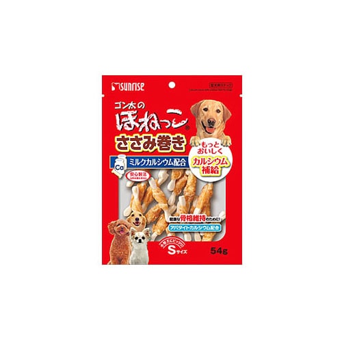 マルカン サンライズ ゴン太のほねっこ ささみ巻き Sサイズ (54g) ドッグフード 犬用おやつ