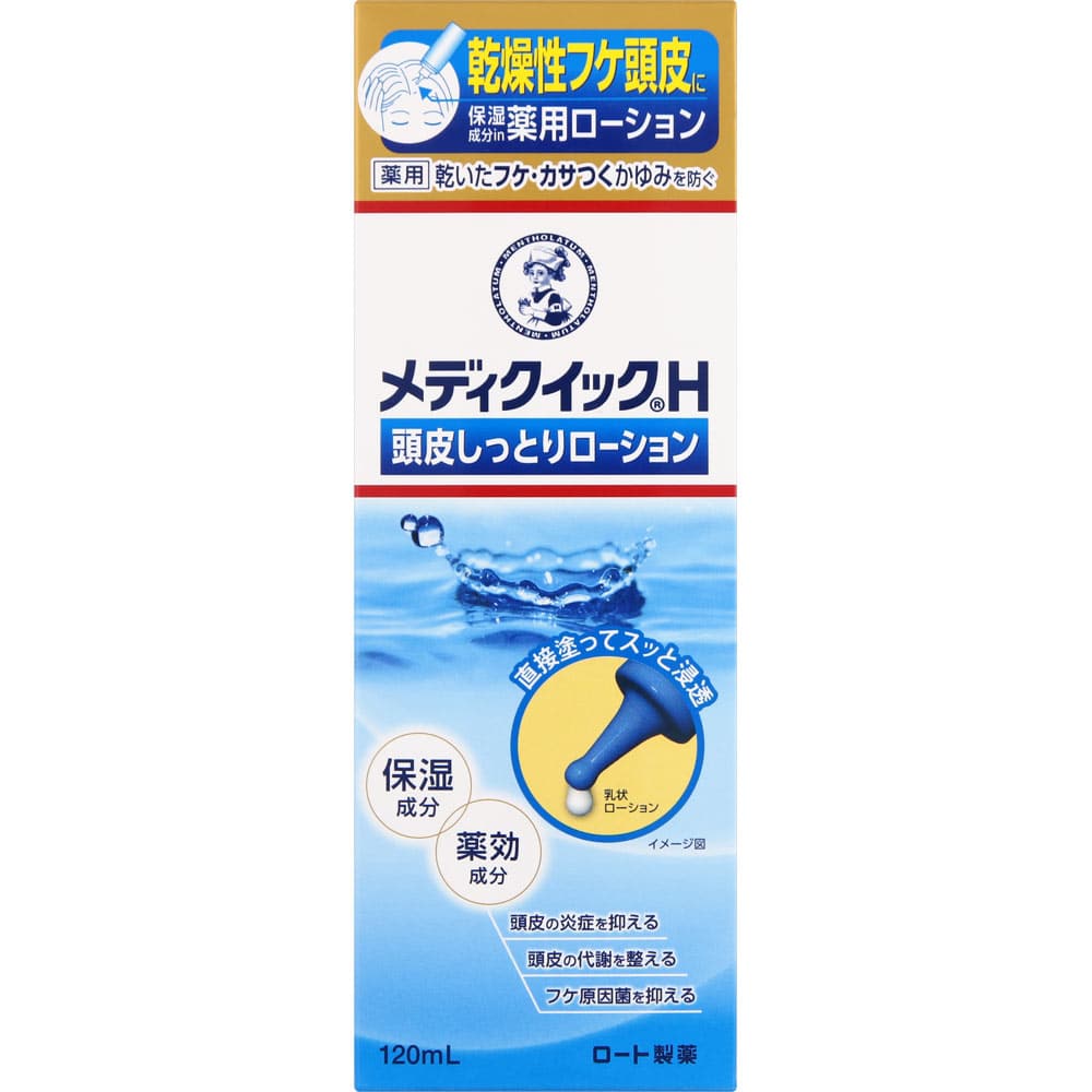 ロート製薬 メディクイックH 頭皮しっとりローション (120mL) 頭皮ローション スカルプケア 【医薬部外品】