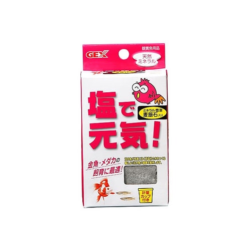 ジェックス 塩で元気 (100g) 金魚 メダカ 水質調整剤