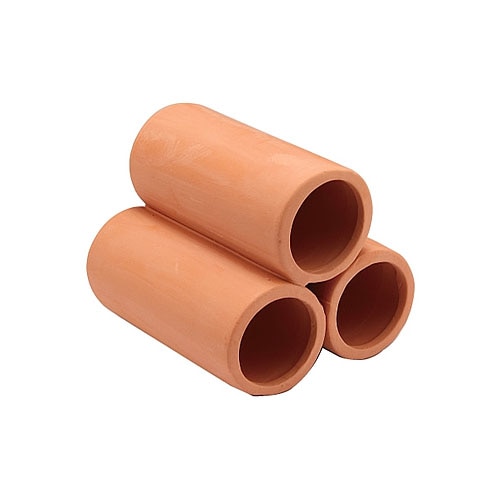 ジェックス　癒し水景　素焼きの隠れ家　丸土管　ミニ　3連　(1個)　水槽用アクセサリー　シェルター　観賞魚用品