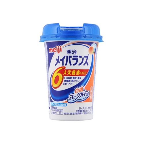 明治 メイバランス ミニカップ 白桃ヨーグルト味 (125mL) Miniカップ 介護食 栄養機能食品　※軽減税率対象商品