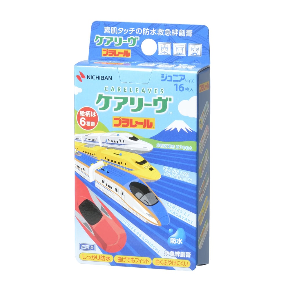 ニチバン ケアリーヴ キャラクター プラレール CLB16PRN (16枚) ジュニアサイズ 絆創膏 【一般医療機器】