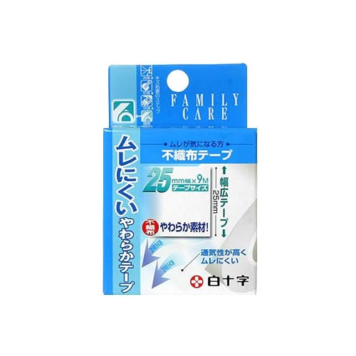 白十字 ファミリーケア FC 不織布テープ 25mm×9m (1個)