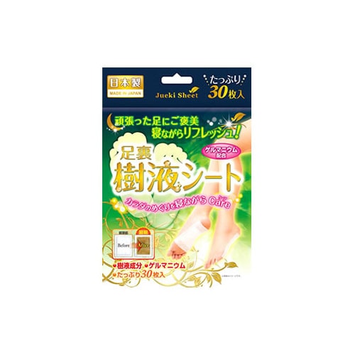 鈴木油脂工業　足裏樹液シート　ゲルマニウム配合　(30枚入)