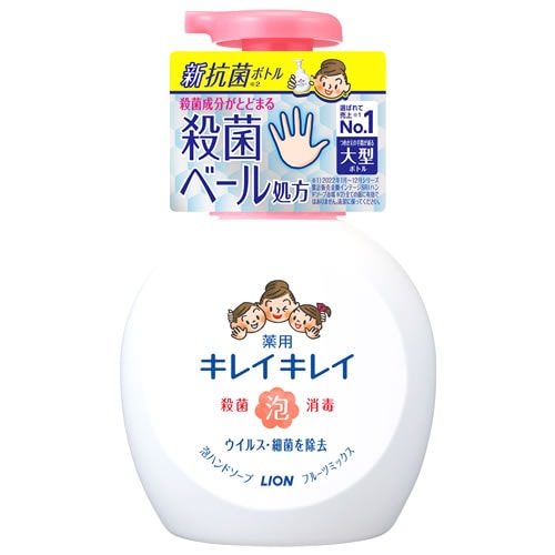 ライオン キレイキレイ 薬用泡ハンドソープ フルーツミックスの香り 本体 大型サイズ (500mL) ハンドケア　【医薬部外品】
