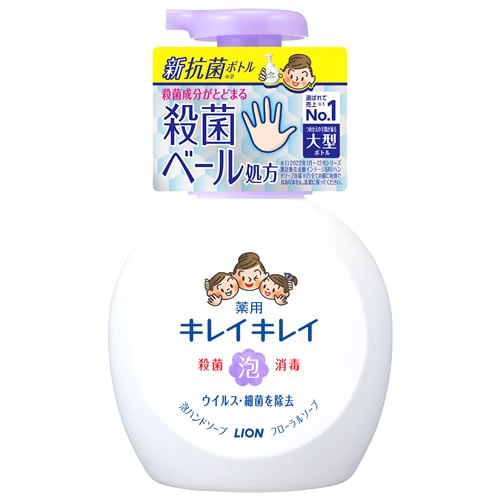 ライオン キレイキレイ 薬用泡ハンドソープ フローラルソープの香り 本体 大型サイズ (500mL) ハンドケア　【医薬部外品】