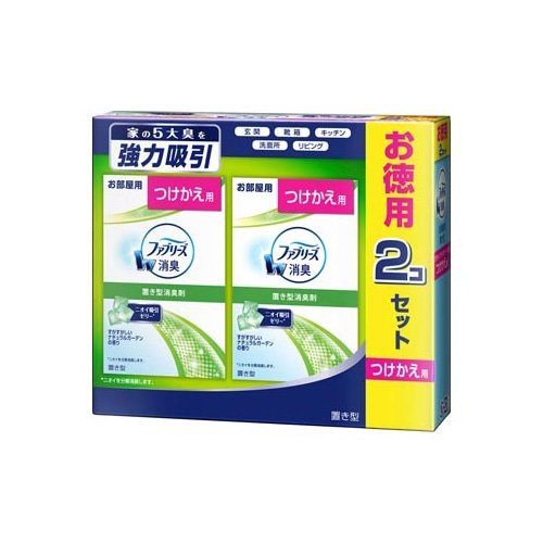 P&G 置き型ファブリーズ すがすがしいナチュラルガーデンの香り つけかえ用 (130g×2個) 付け替え用 お部屋用 消臭剤 芳香剤 【P&G】