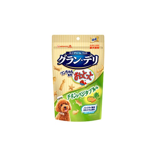 ユニチャーム　ペットケア　グラン・デリ　ワンちゃん専用おっとっと　チキン&ベジタブル味　(50g)　グランデリ　犬用　おやつ
