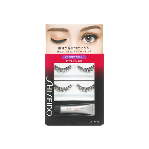 資生堂 アイラッシェズ V3 (2ペア) ソフトブラック つけまつげ アイラッシュ
