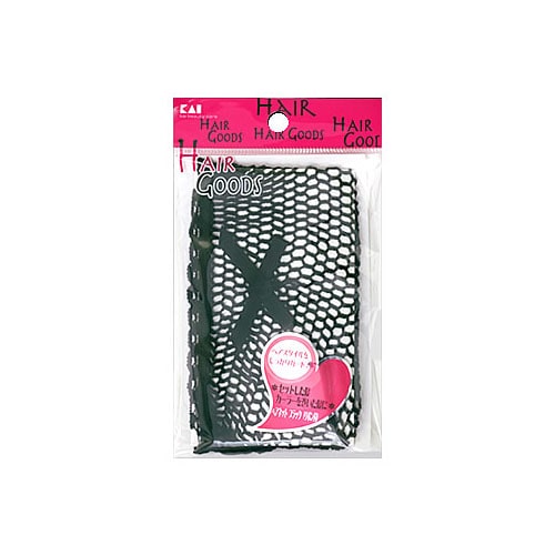 貝印 ヘアグッズ ヘアネット ブラック リボン付 HA3045 (1個) ヘアアクセサリー ヘア小物