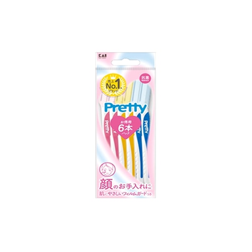 貝印 プリティー L (6本) 顔用 カミソリ