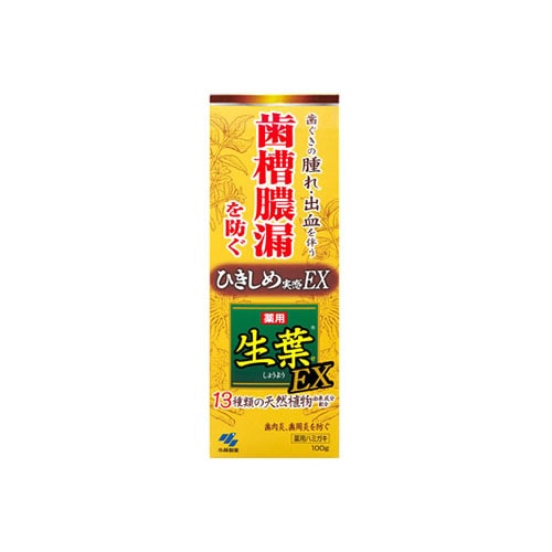 小林製薬　生葉EX　(100g)　生葉　薬用ハミガキ　【医薬部外品】