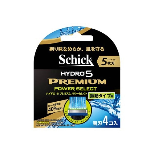 シック ハイドロ5プレミアム パワーセレクト 替刃 (4個) カミソリ 髭剃り 5枚刃