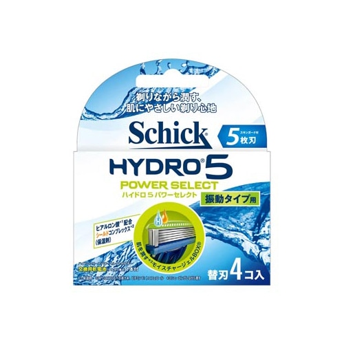 シック ハイドロ5 パワーセレクト 替刃 (4個) カミソリ 髭剃り 5枚刃