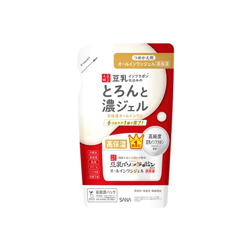 ノエビア サナ なめらか本舗 とろんと濃ジェル エンリッチ NC つめかえ用 (100g) 詰め替え用 豆乳イソフラボン オールインワンジェル