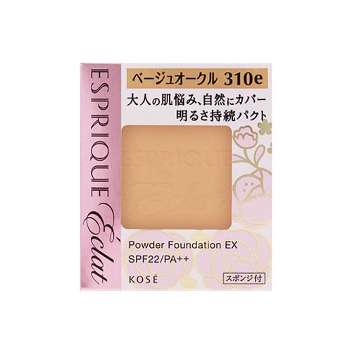 コーセー　エスプリーク　エクラ　明るさ持続　パクト　EX　レフィル　ベージュオークル　BO310e　(9.3g)　SPF22　PA++　ファンデーション　ESPRIQUE　eclat