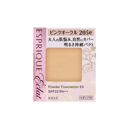 コーセー エスプリーク エクラ 明るさ持続 パクト EX レフィル ピンクオークル PO205e (9.3g) SPF22 PA++ ファンデーション ESPRIQUE eclat