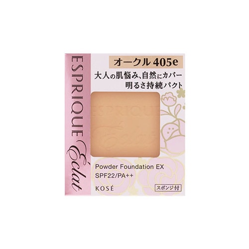 コーセー　エスプリーク　エクラ　明るさ持続　パクト　EX　レフィル　オークル　OC405e　(9.3g)　SPF22　PA++　ファンデーション　ESPRIQUE　eclat