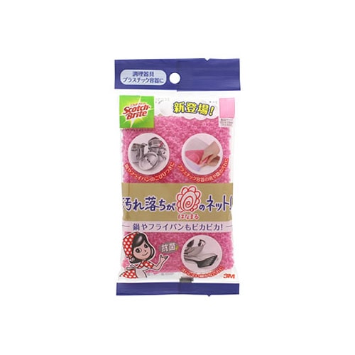 スリーエム ジャパン 3M スコッチ・ブライト 汚れ落ちがはなまるのネット (1個) スポンジ スコッチブライト